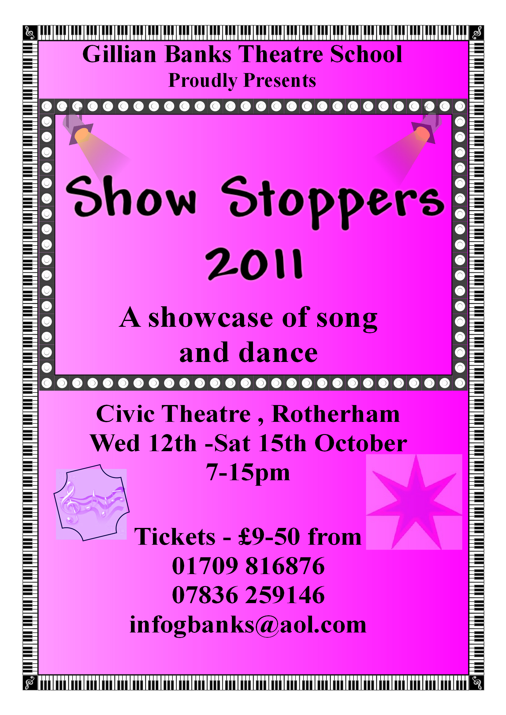 Showstoppers 2011 Poster